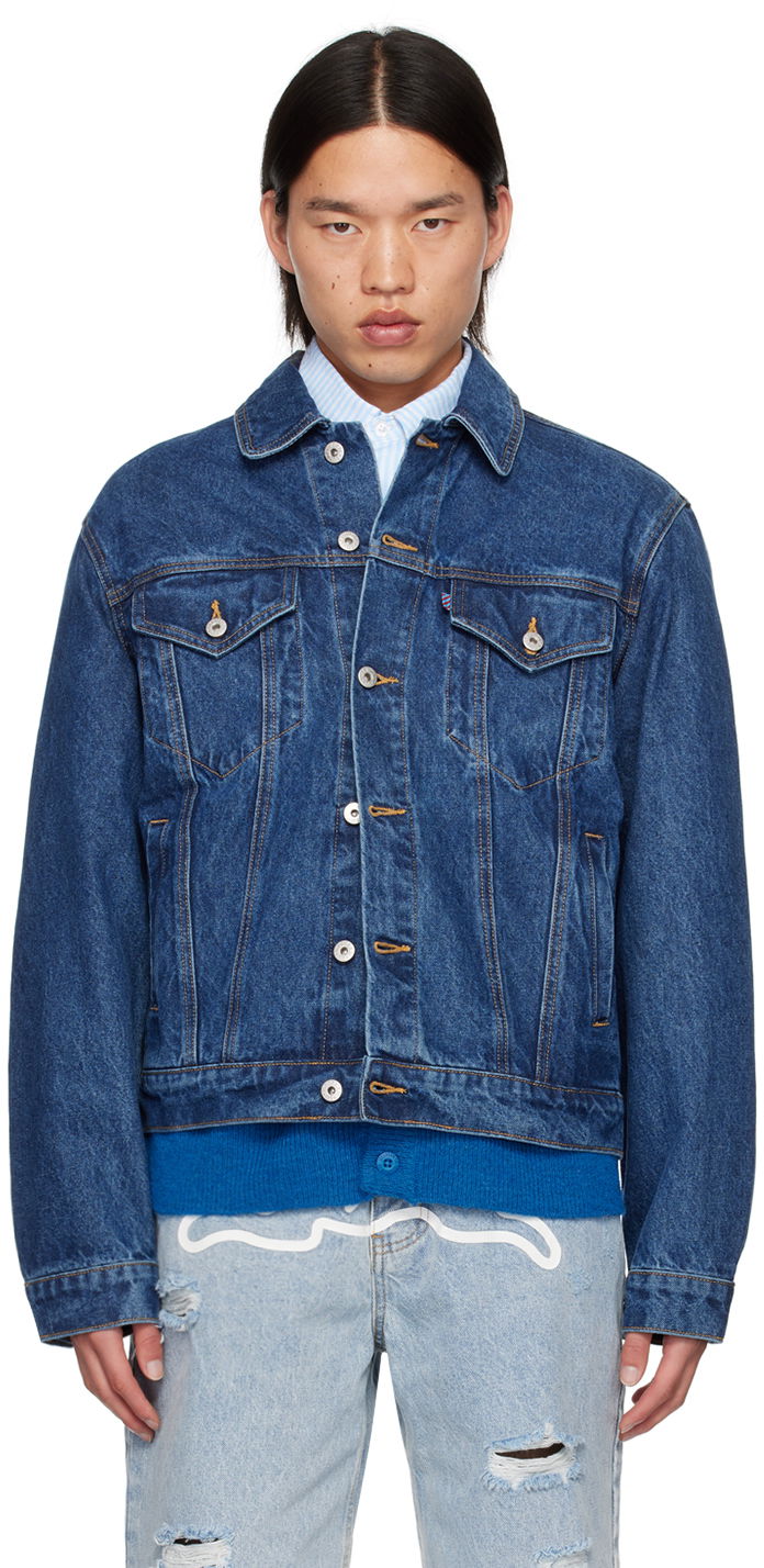 Куртка BBC IceCream ICECREAM Running Dog Denim Jacket Синій | ICD006