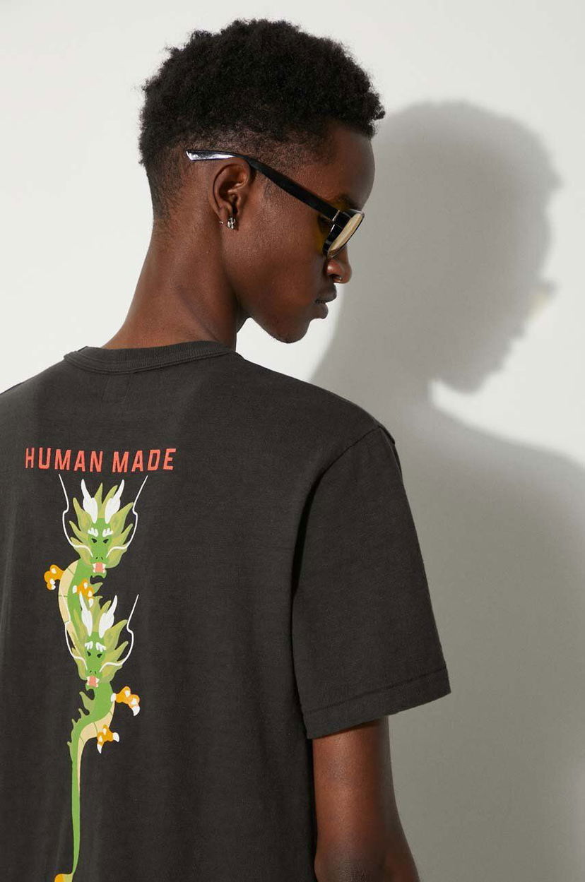 Футболка Human Made Graphic T-Shirt With Print чорний | HM27TE012
