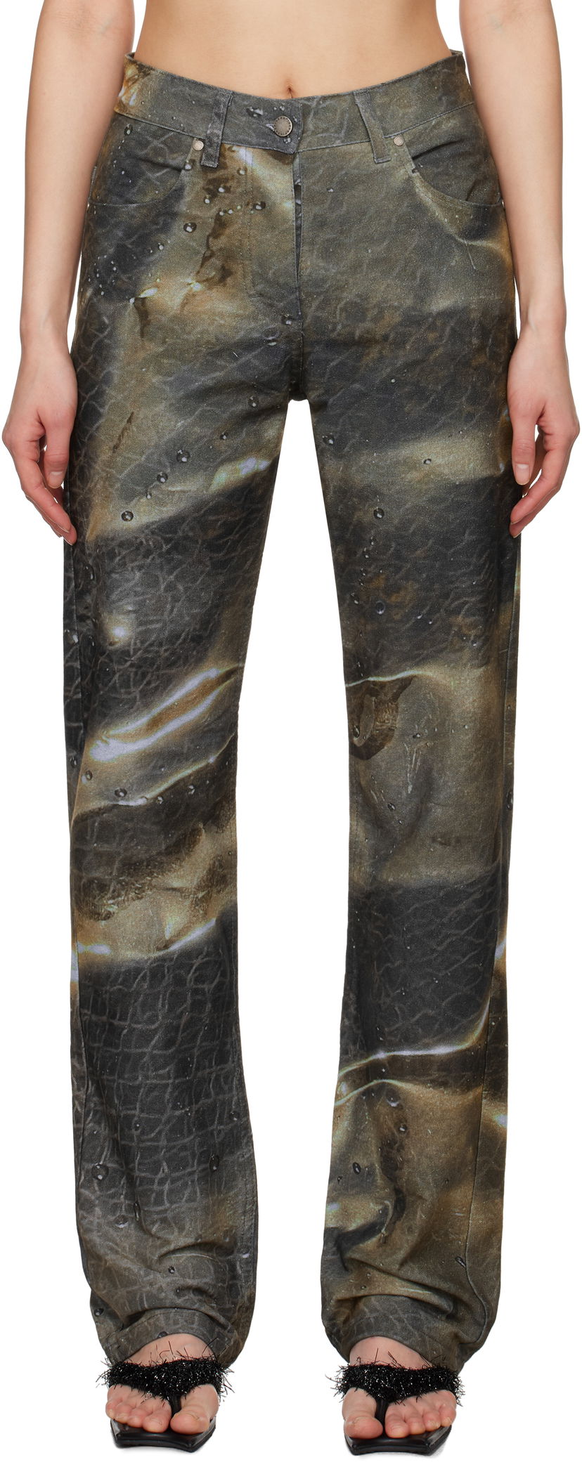 Джинси Serapis Serapis Golden Hour Fitted Jeans Коричневий | SS25_DE_1F
