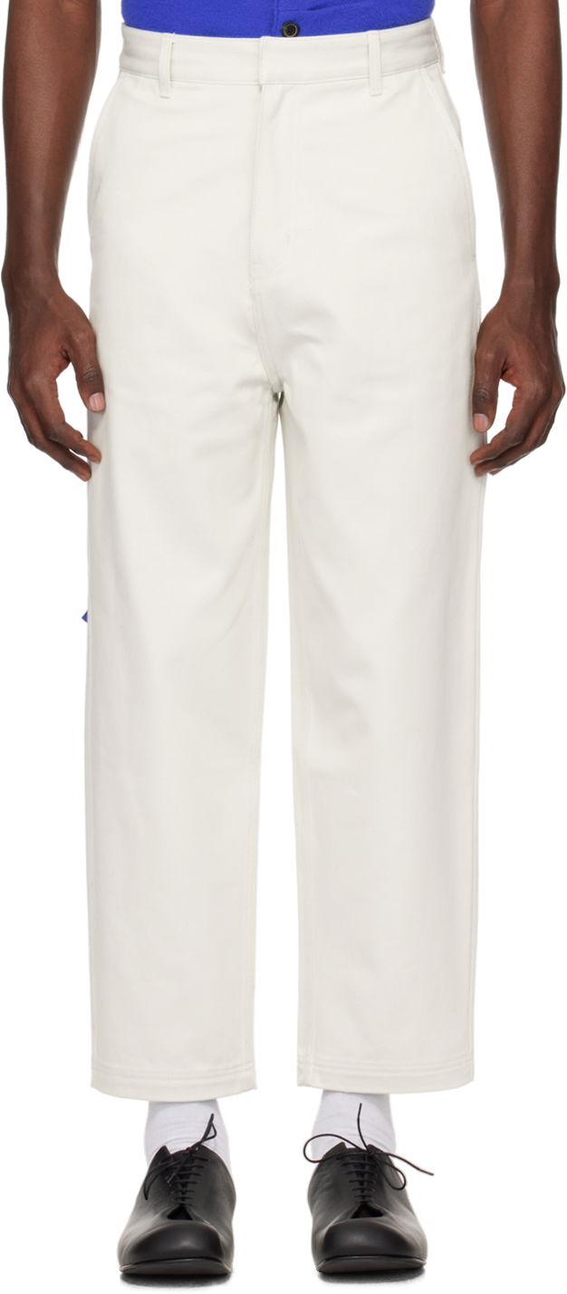 Штани ADER ERROR Patch Trousers білий | BMSGFYBT0101IV, 0
