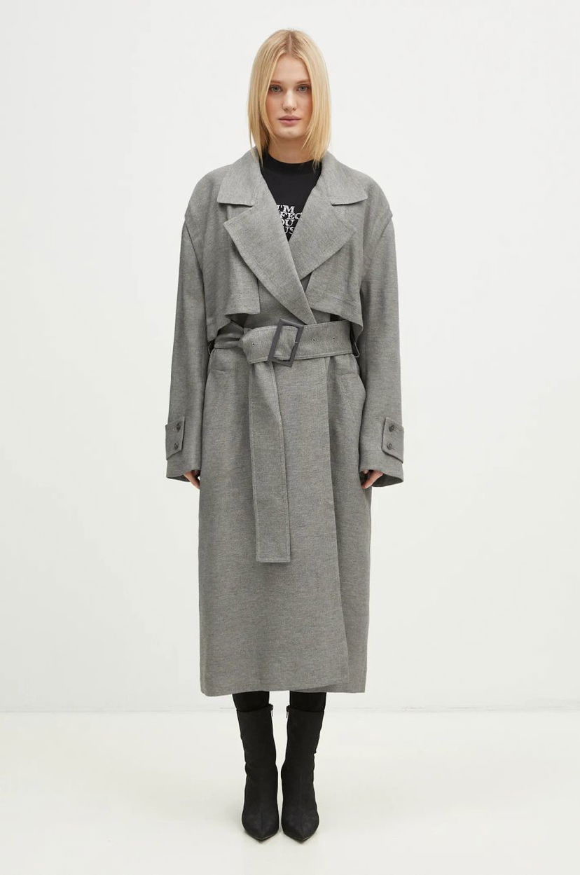 Тренчкот JW Anderson JW Anderson Longline Trench Coat Сірий | CO0310.PG1640.929