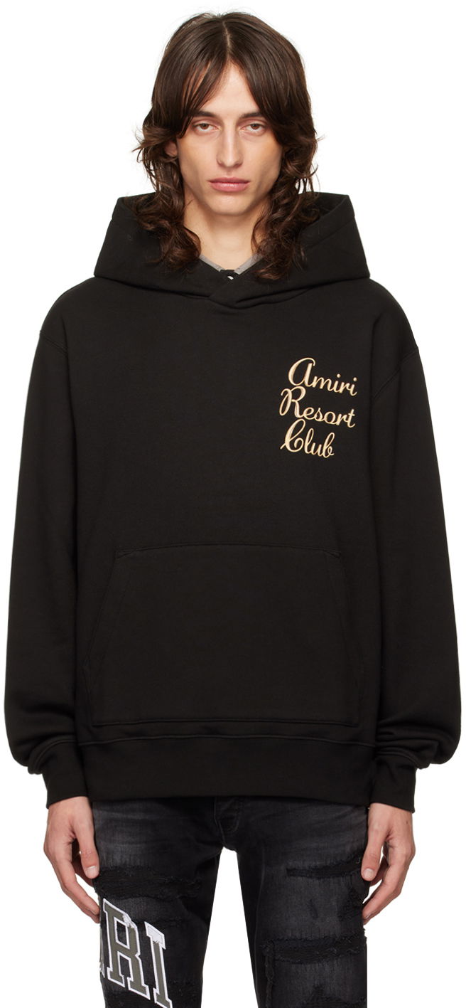 Світшоти AMIRI Resort Club Hoodie чорний | AMJYHD1038