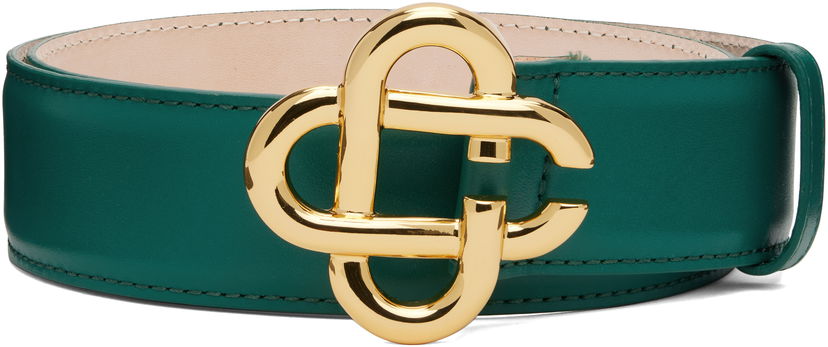 Ремені Casablanca Casablanca CC Logo Buckle Belt Зелений | APF25-ACC-251-01