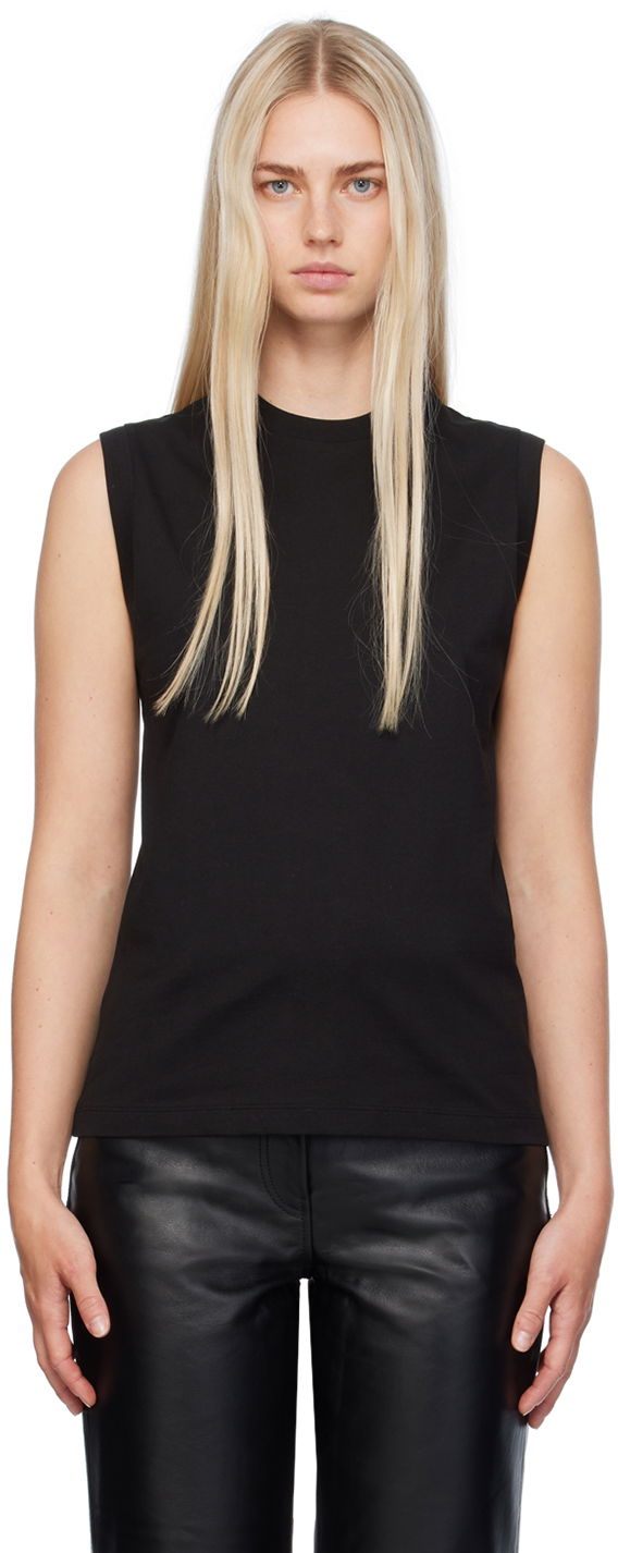 Безрукавка TOTEME TOTEME Relaxed Sleeveless Tank Top чорний | 243-WRT0345-FB0093