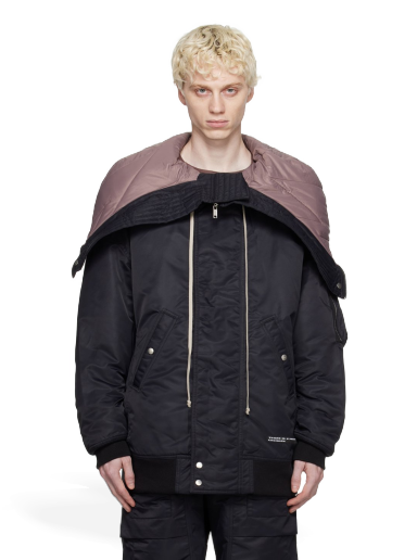 Куртка Rick Owens DRKSHDW Hooded Bomber Jacket чорний | DU02C5765 BRER1