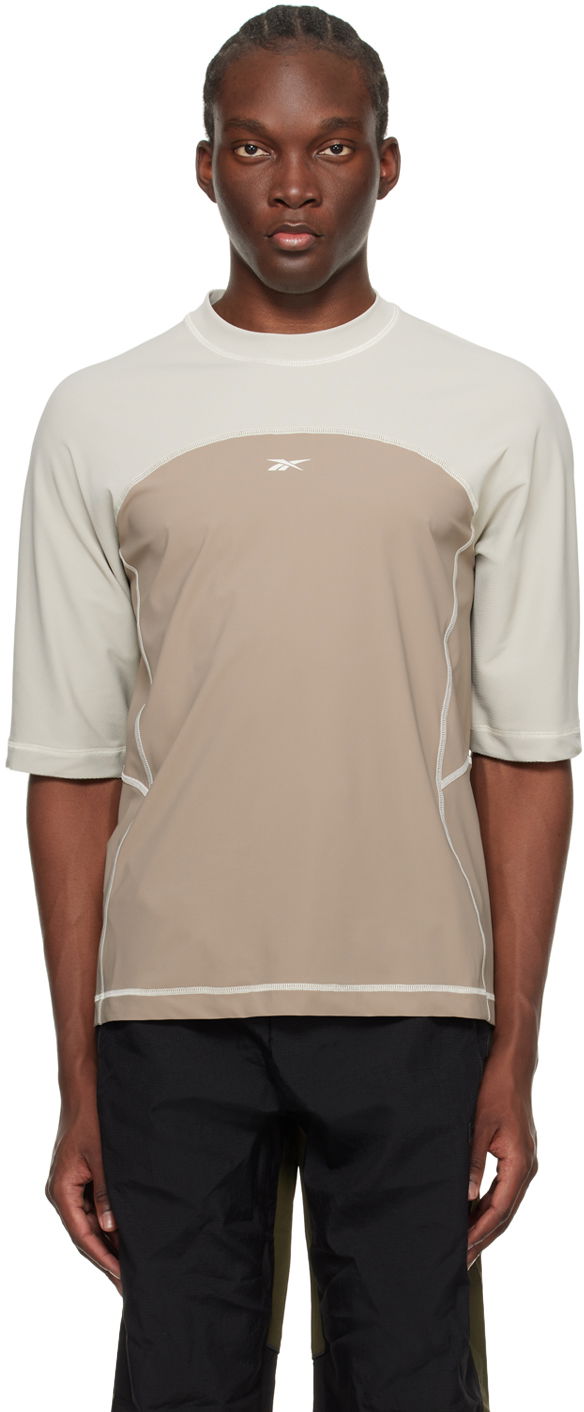 Футболка Reebok Classics Ribbed Training T-Shirt бежевий | RMVA001C99FAB0011761