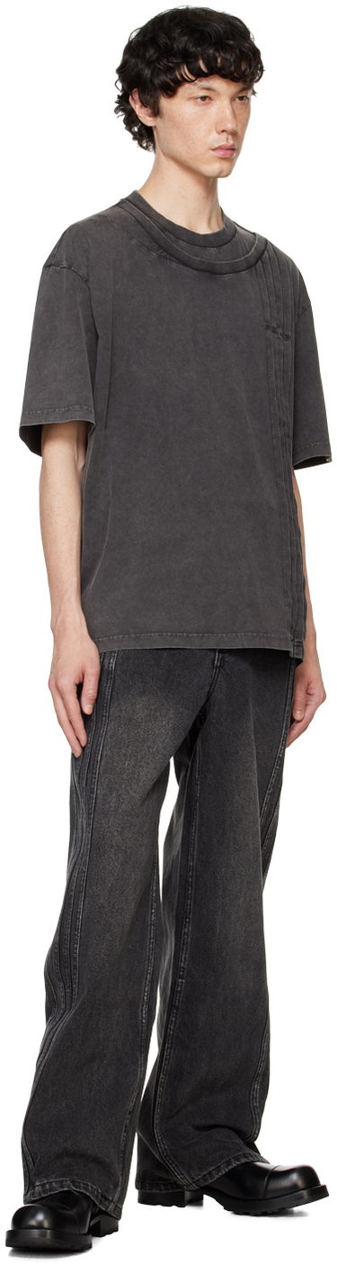 Джинси Feng Chen Wang Feng Chen Wang Double Waist Seaming Jeans чорний | FUF18TR10B, 3