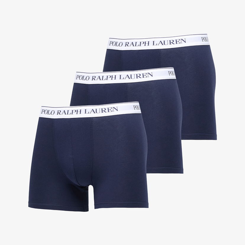 Боксери Polo by Ralph Lauren 3-Pack Boxer Briefs темно-синій | 714830300035