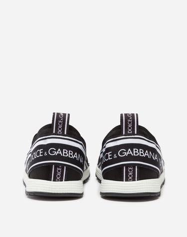 Кросівки та взуття Dolce & Gabbana First Steps Sorrento Slip-on Logo Tape (19-26) чорний | DN0105AH67789690, 2