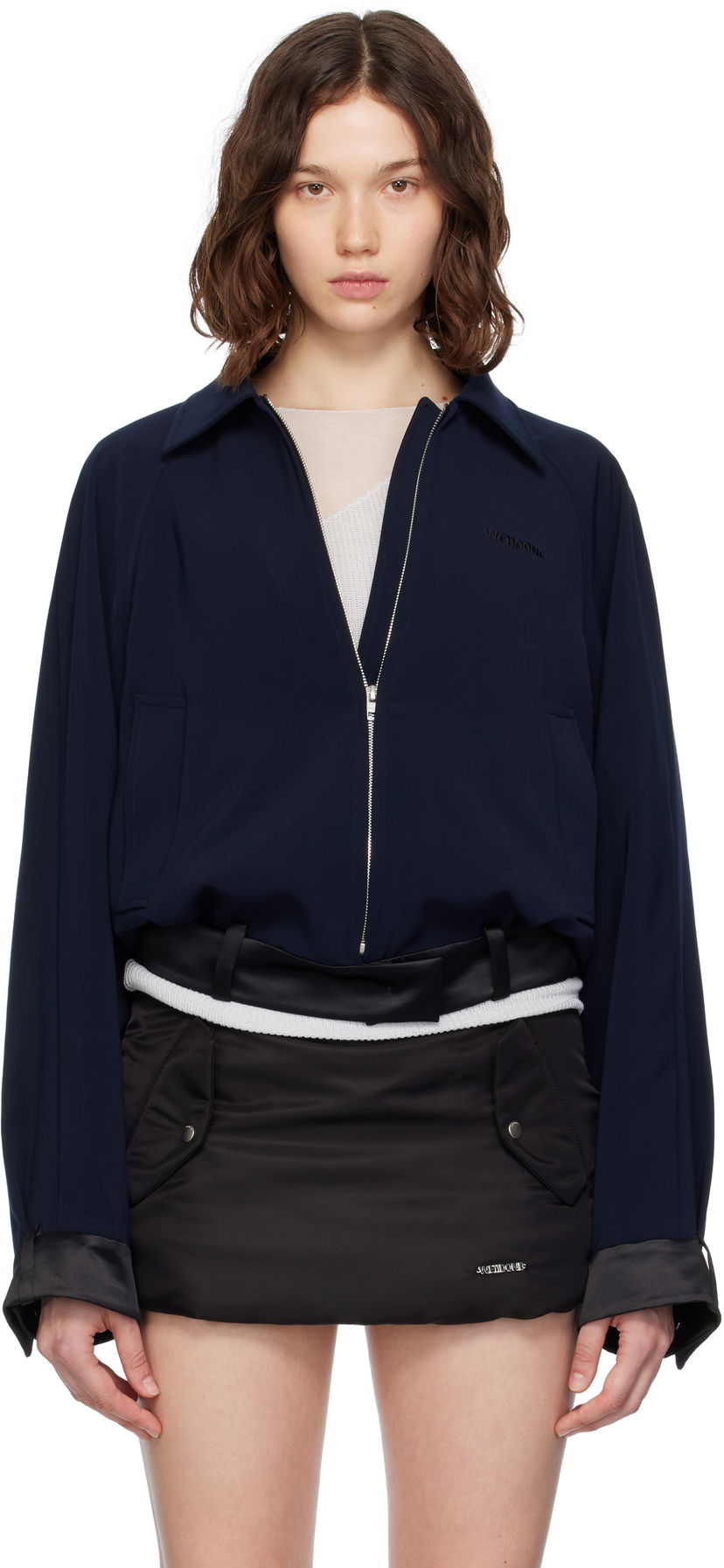 Куртка We11done We11done Waist Jacket темно-синій | WD-JK2-25-011-W-NV
