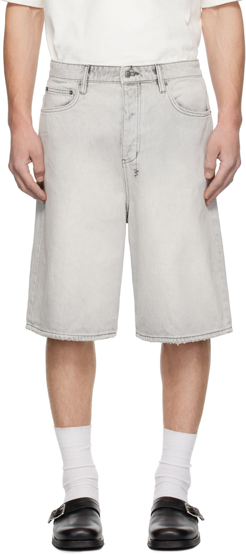 Шорти Ksubi Ksubi MAXX Snow Denim Shorts Сірий | MPS25WA005