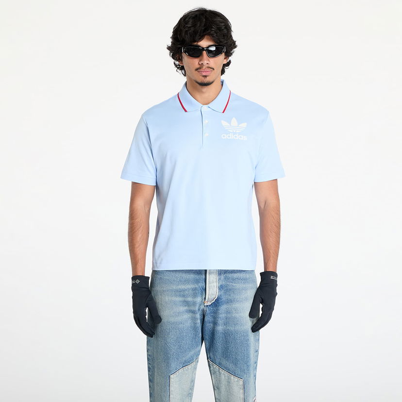 Сорочка поло adidas Originals Wales Bonner x Short Sleeve Polo Shirt Синій | JJ2943