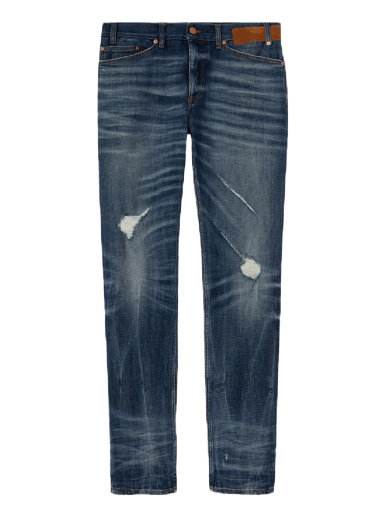 Джинси Palm Angels Slim 5 Pockets Denim Jeans темно-синій | PMYA027S22DEN0014560