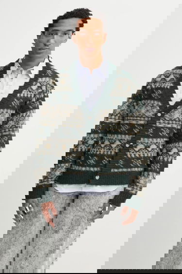 Cветр DAILY PAPER Wool Blend Pattern Check Cardigan Різнокольоровий | 2521126, 0