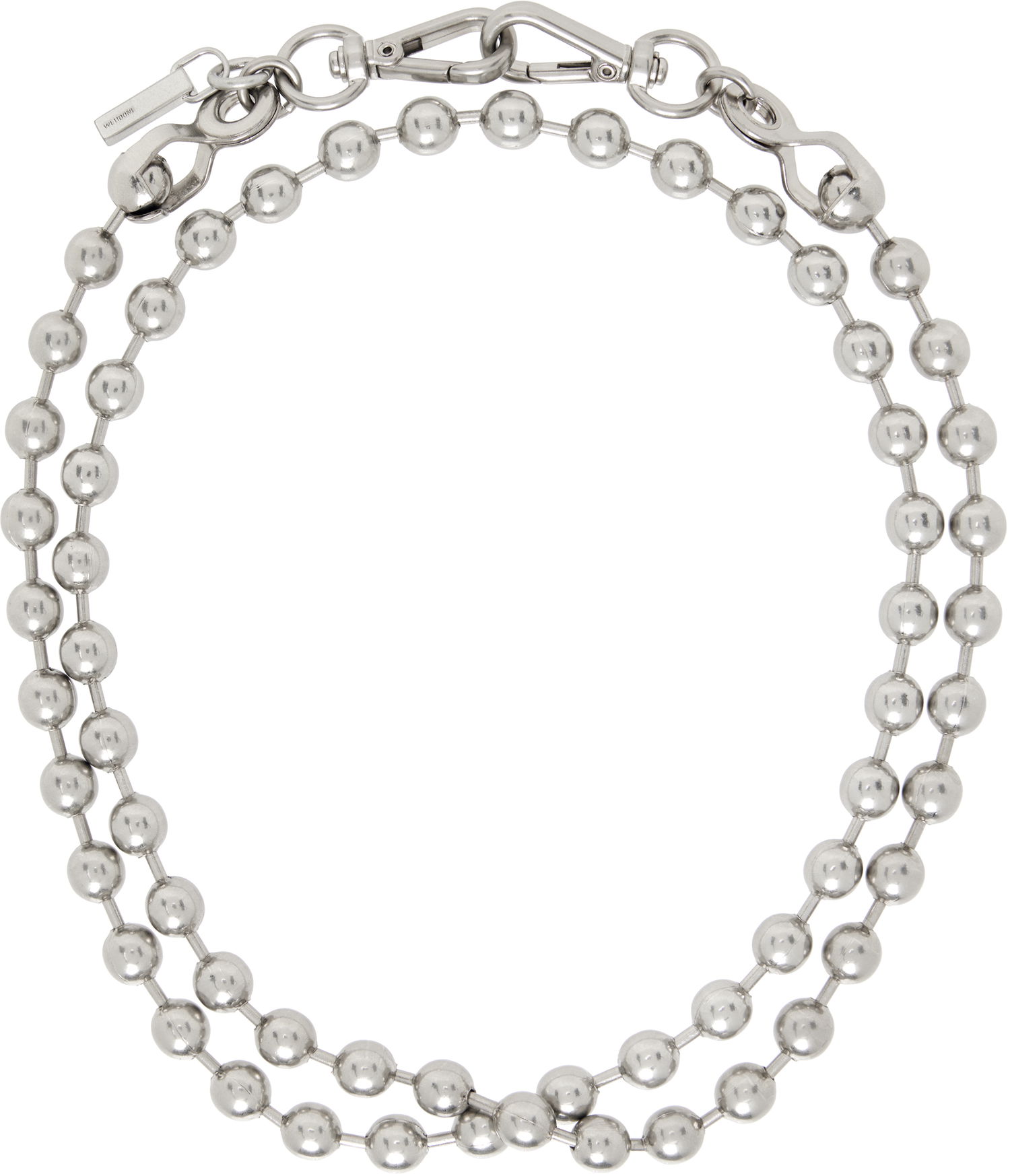 Кольє We11done We11done Ball Chain Necklace Металік | WD-AJ0-25-589-U-SS, 0