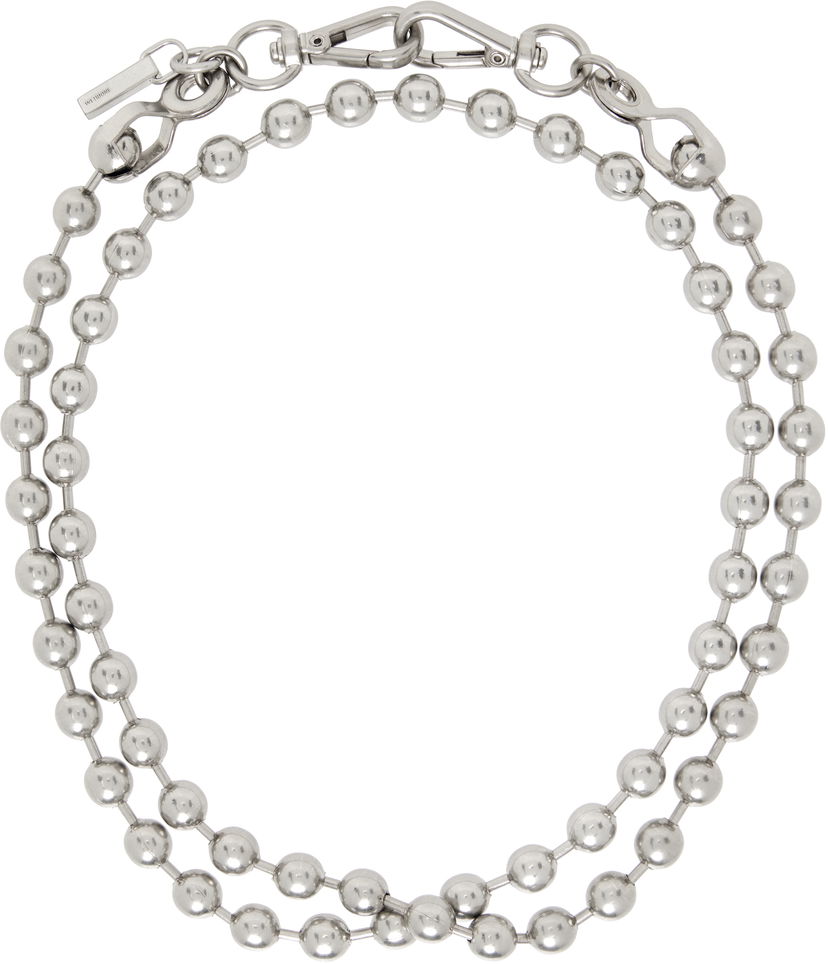 Кольє We11done We11done Ball Chain Necklace Металік | WD-AJ0-25-589-U-SS