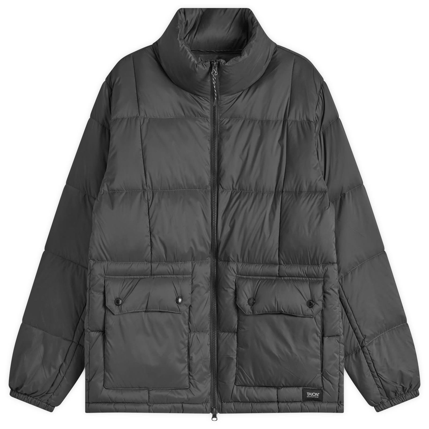 Пуховик TAION Volume Hooded Down Jacket чорний | TAION-102VZMT-BLK, 0