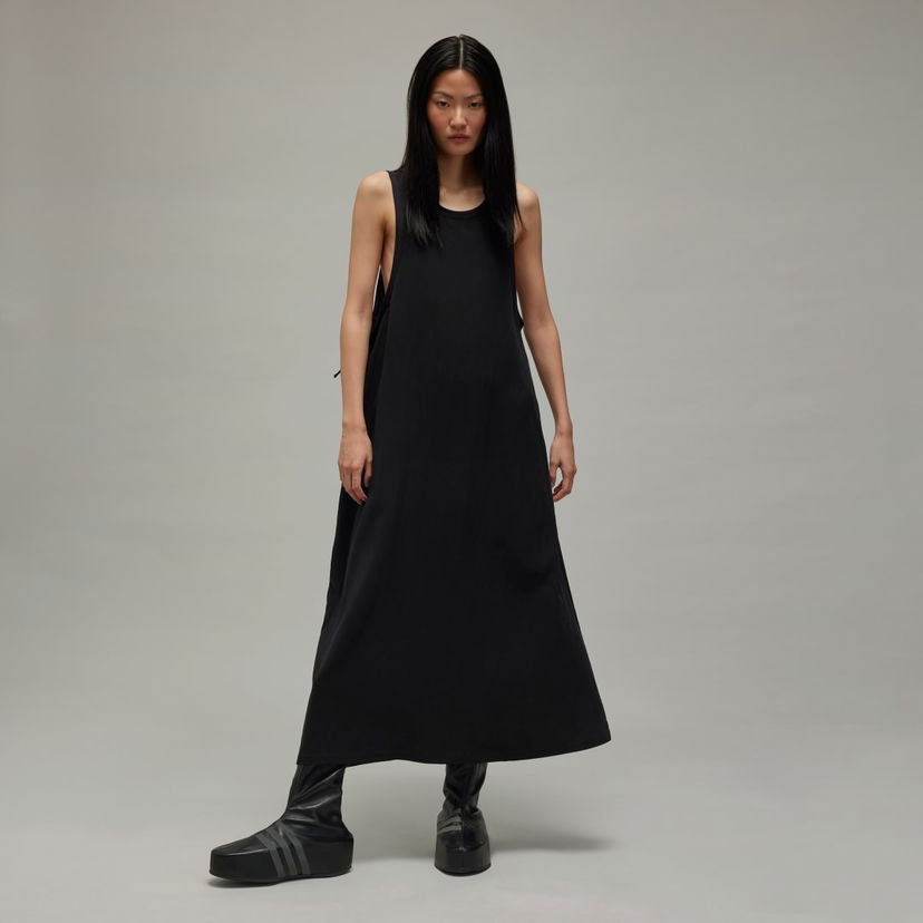 плаття Y-3 Washed Twill Maxi Dress чорний | IW7468