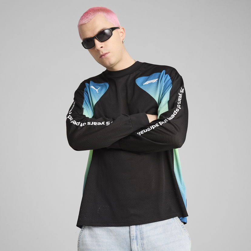 Джерсі Puma F1® Long Sleeve Mesh T-Shirt чорний | 631642_01