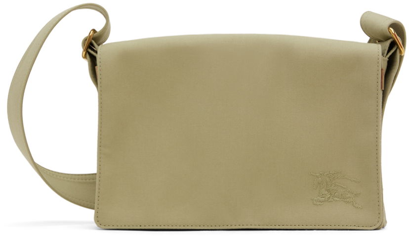 Сумка Burberry Burberry Trench Leather Crossbody Bag Зелений | 8077398