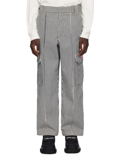 Штани KENZO Paris Striped Denim Cargo Pants білий | FE58DP3756N1