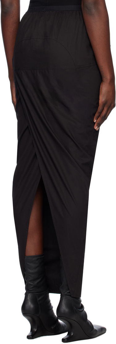 Спідниця Rick Owens Rick Owens Hollywood Soft Pillar Maxi Skirt чорний | RP01E7331 P, 2