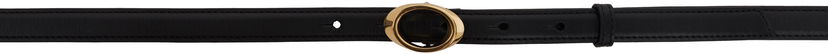 Ремені LANVIN Lanvin Petale Leather Belt чорний | AW-BEBCB1-VEPE-P25