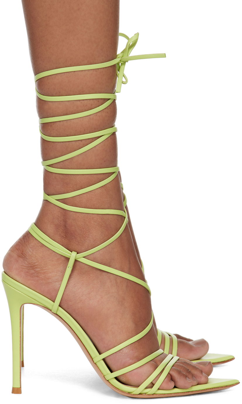 Аксесуари Gianvito Rossi Gianvito Rossi Wrap Tie-Up Heels Зелений | G32323.15RIC.NAP
