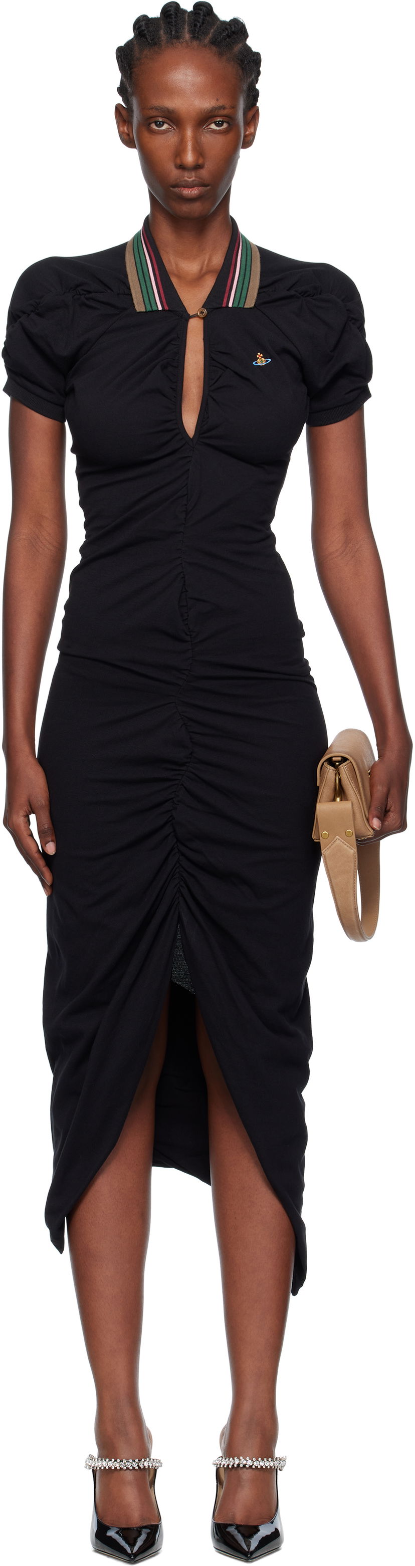 плаття Vivienne Westwood Vivienne Westwood Pulling Midi Dress чорний | 1601004S-J0009-