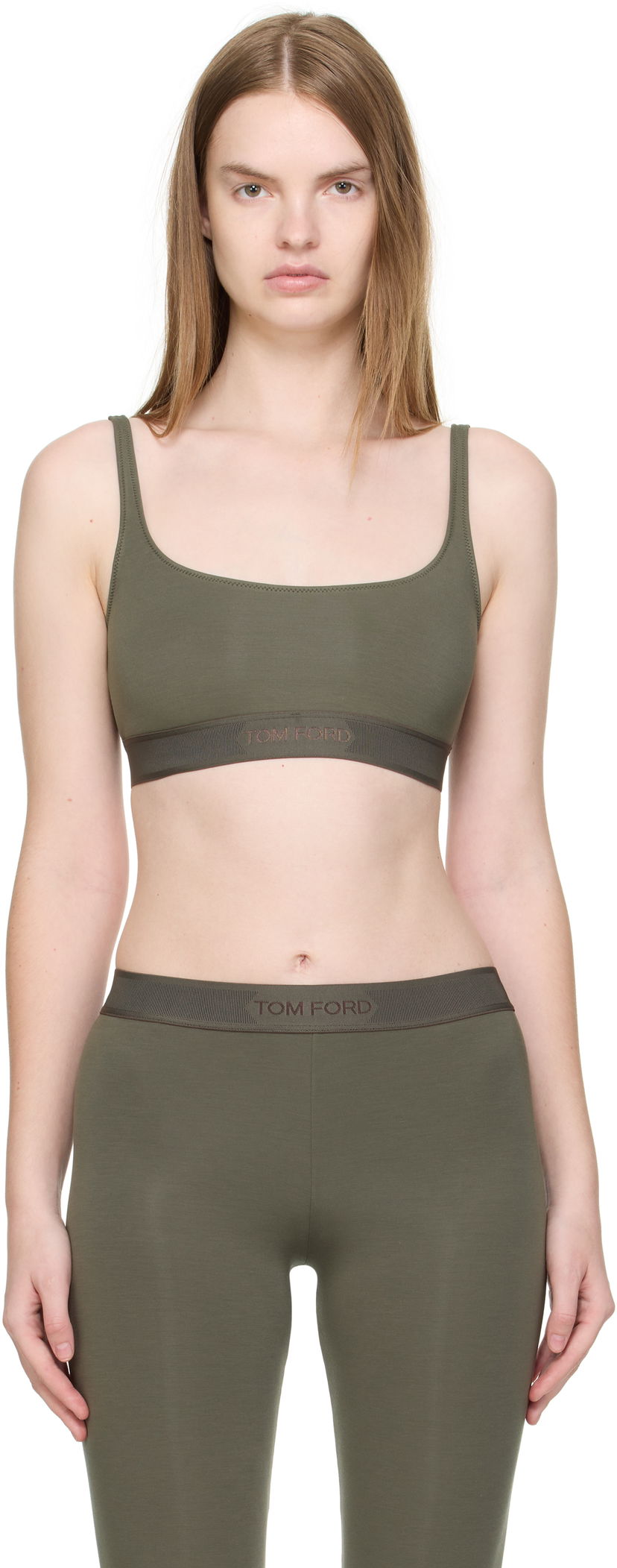 Бюстгальтер Tom Ford Tom Ford Signature Bralette Зелений | BRJ016-JEX166