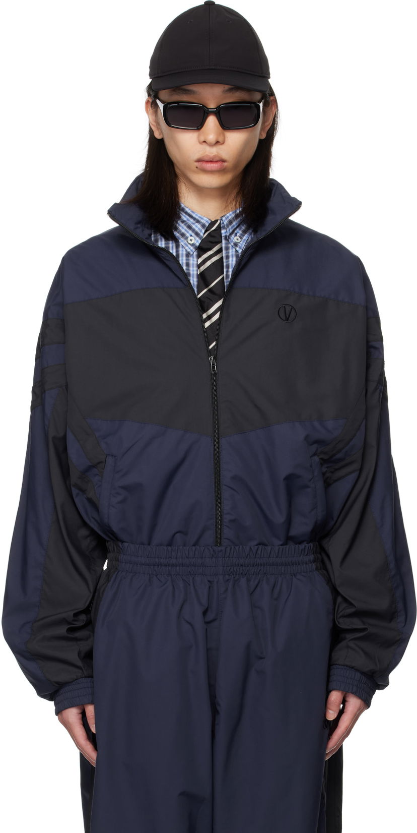 Куртка VETEMENTS VETEMENTS Iconic Tracksuit Jacket темно-синій | UH76GJ400N