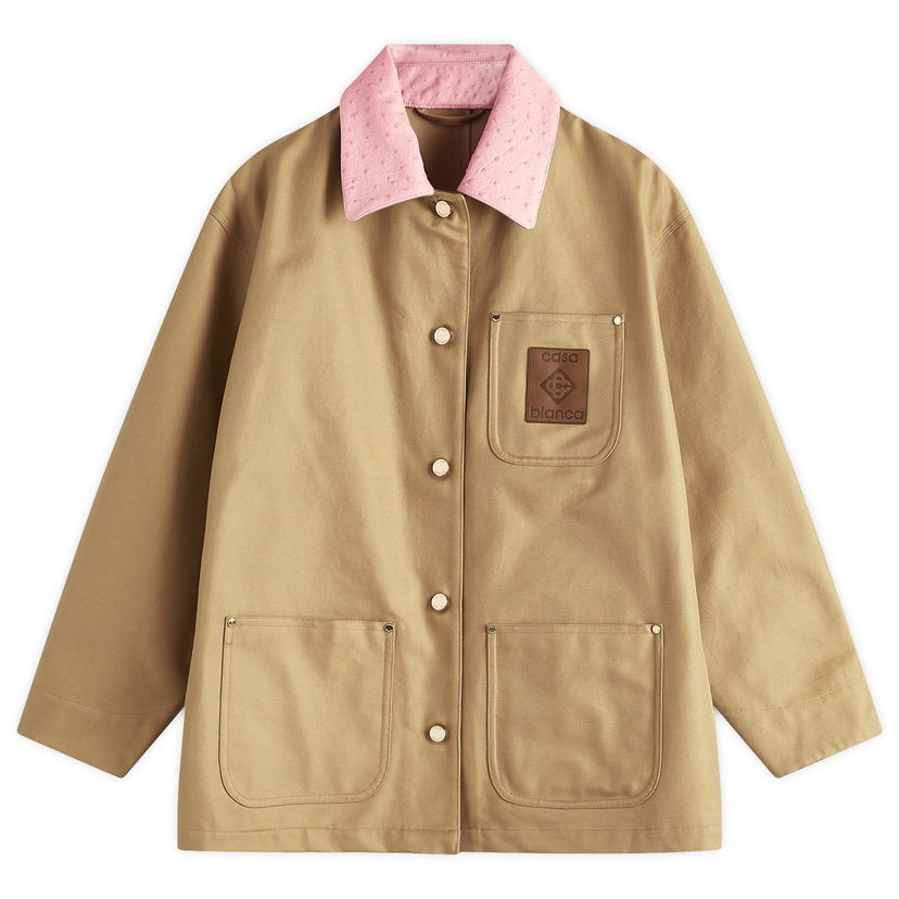 Куртка Casablanca Casablanca Women's Workwear Jacket, Size Large бежевий | WS25-JK-361-01