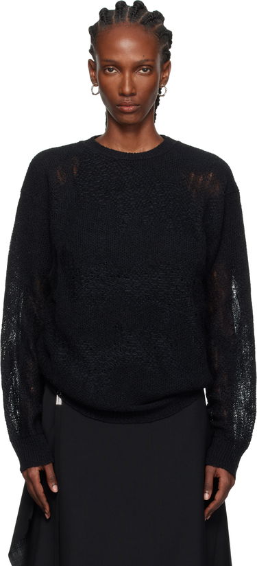 Cветр Ann Demeulemeester Ann Demeulemeester Lalla Oversize Sweater чорний | 2520-W-KN39-KN070-099, 0