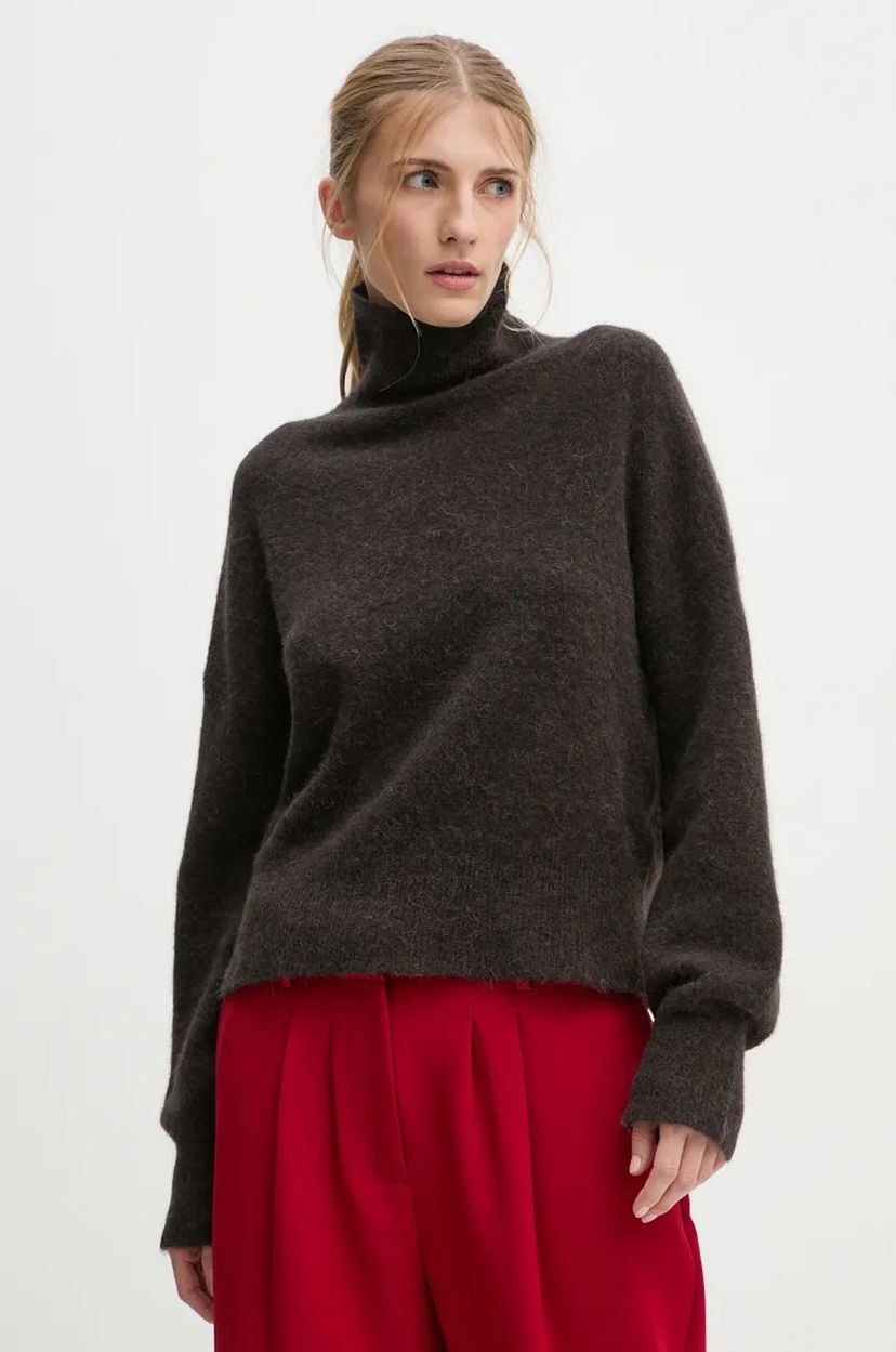 Cветр Samsoe Samsoe Sweater Turtleneck Коричневий | F18322002