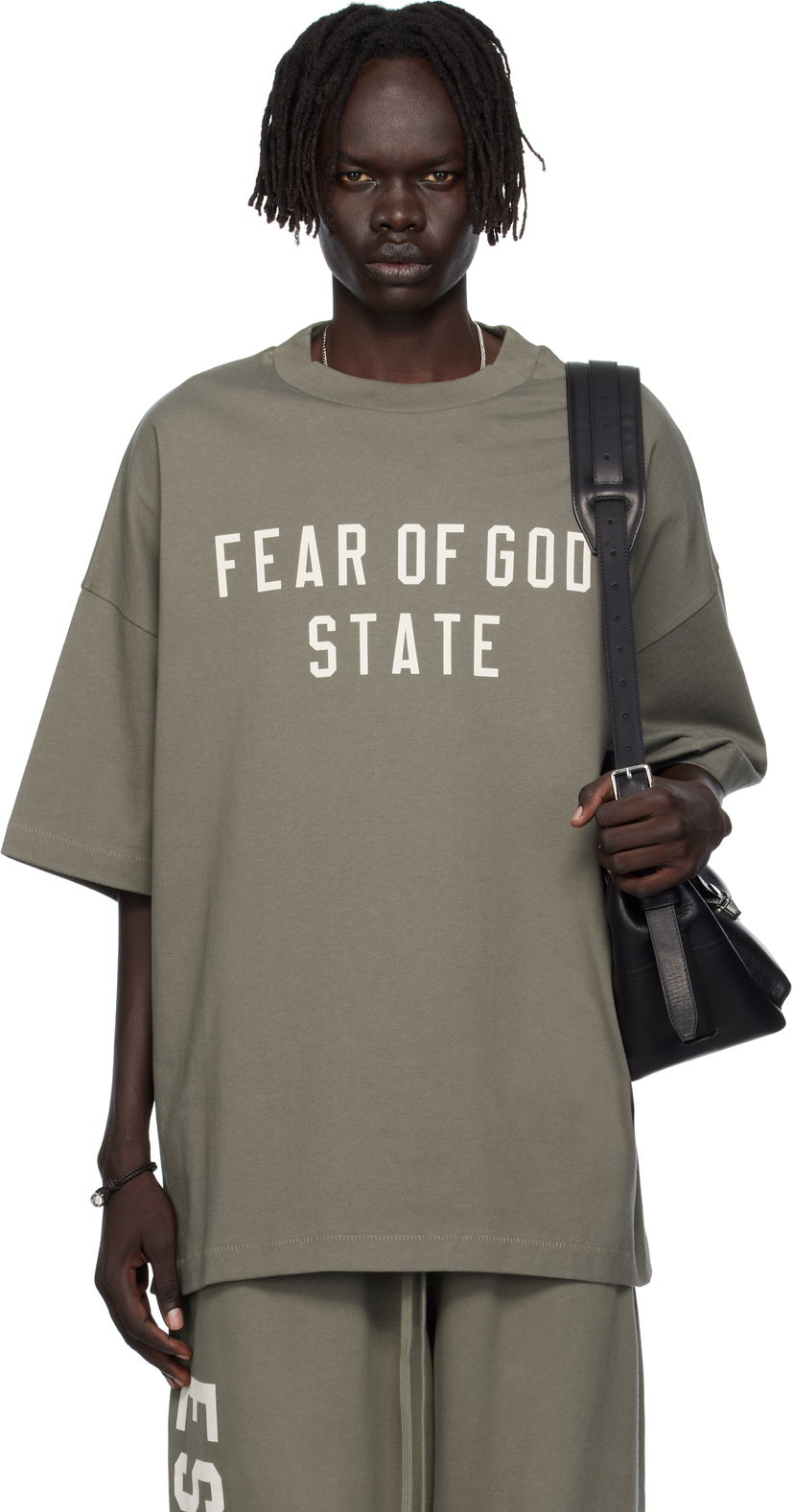 Футболка Fear of God Fear of God ESSENTIALS 90s Fit T-Shirt Зелений | 125SP254477F