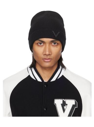 Шапка Valentino Garavani V Appliqué Beanie чорний | 4Y2HB02DWWV