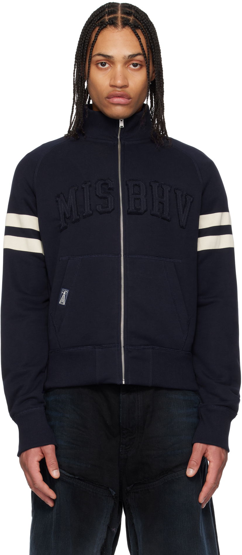 Світшоти MISBHV MISBHV Zuma Zip-Up Sweater темно-синій | 250M150