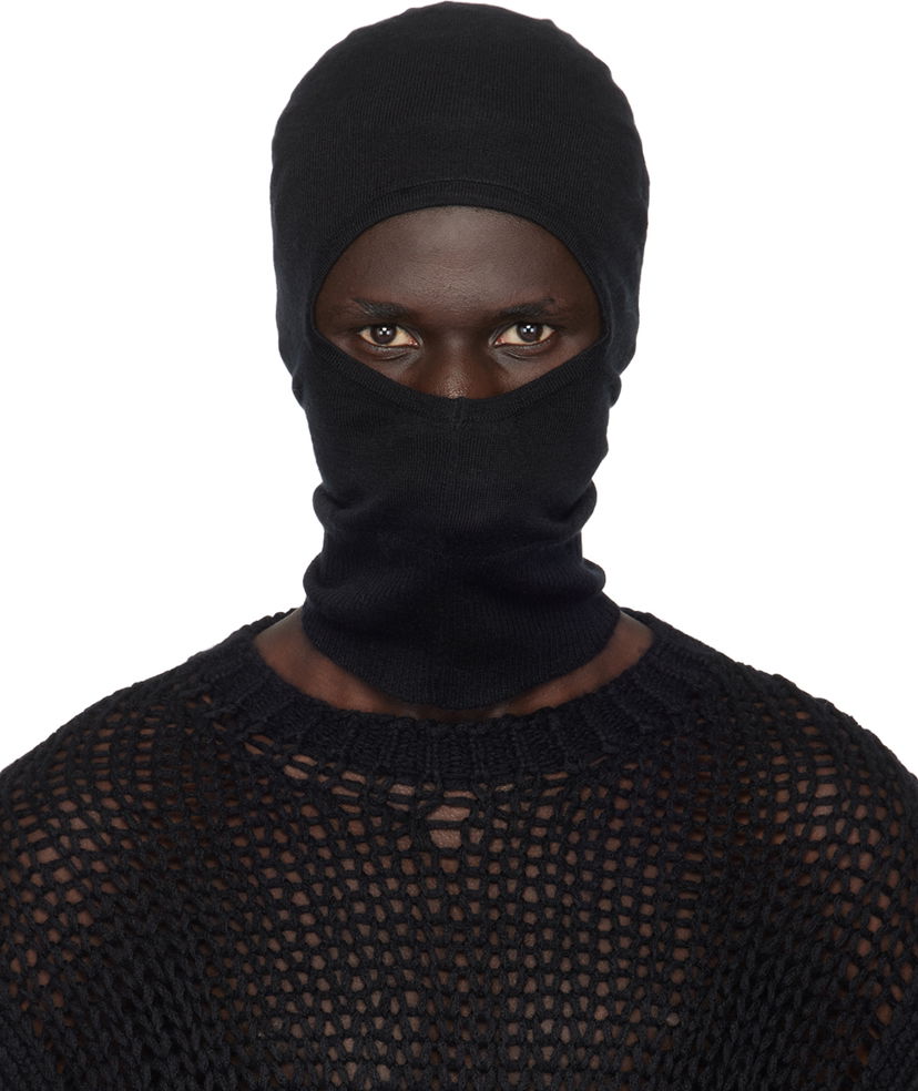 Шапка Rick Owens Rick Owens Porterville Skull Balaclava чорний | RU02D6478 WS