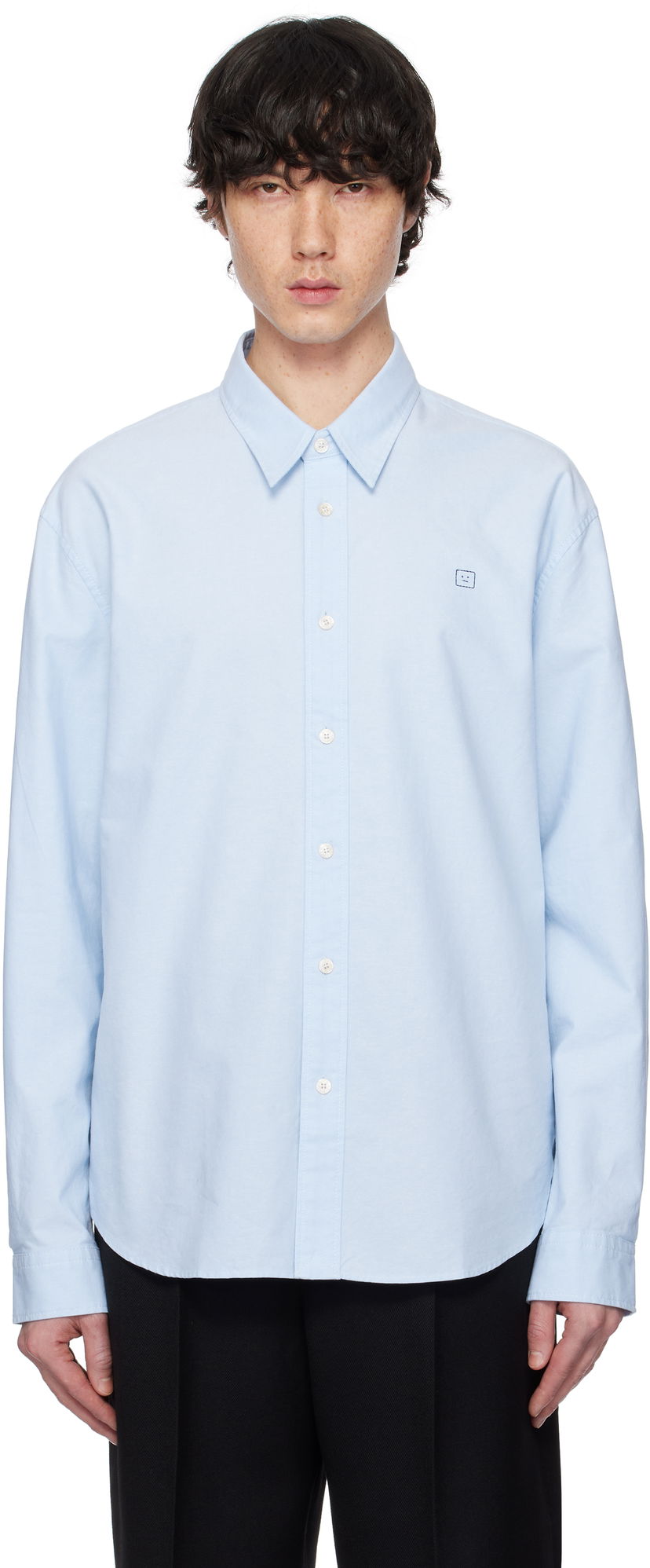 Сорочка Acne Studios Acne Studios Button-Up Shirt Синій | CB0096-