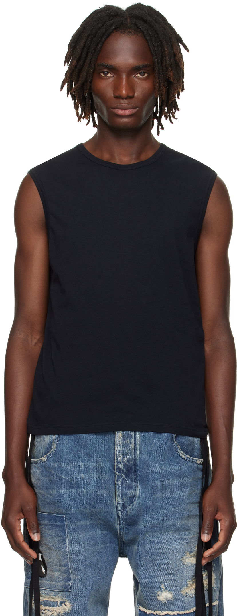 Безрукавка Ann Demeulemeester Ann Demeulemeester Ysewijn 'Eternal Roses' Tank Top чорний | B0012882-FA206-099