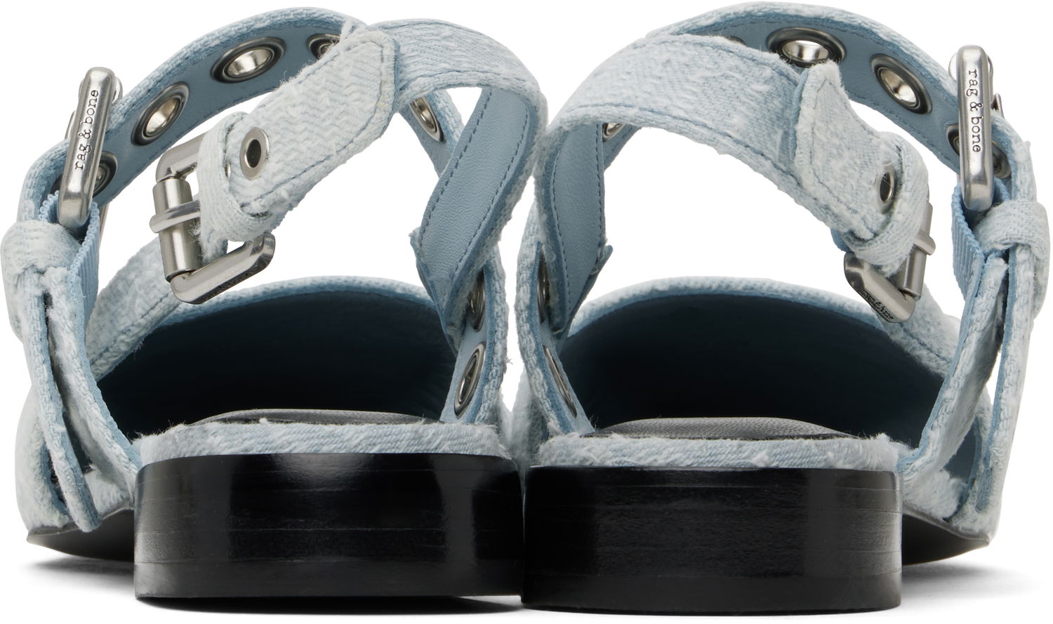 Одяг rag & bone Rag & Bone Moto Astra Slingback Slippers Синій | WFF25SF1013CO13, 1