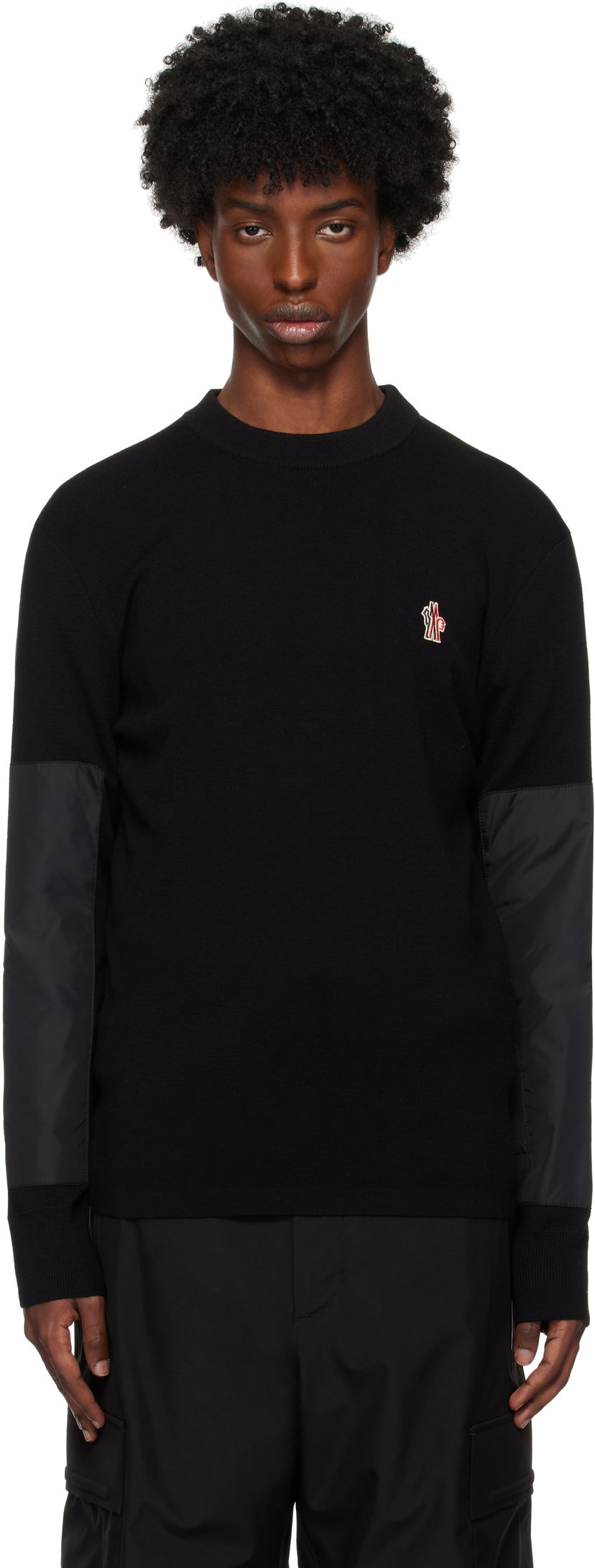 Cветр Moncler Sweater Crewneck чорний | J20979C00006M1122