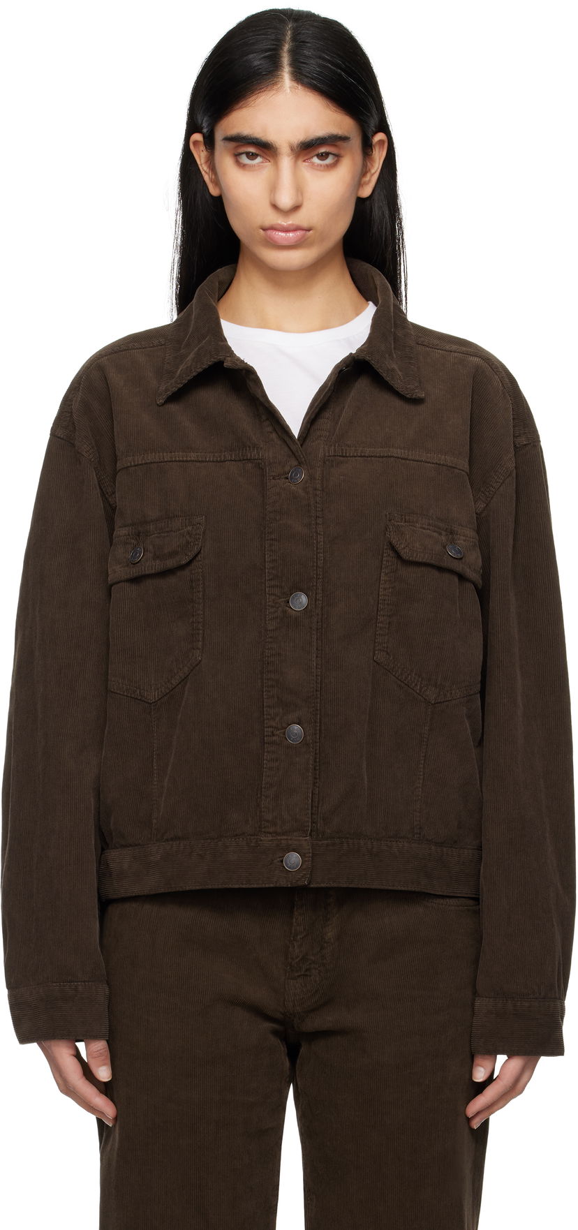 Куртка The Row The Row Ness Corduroy Jacket Коричневий | 7552-W3724