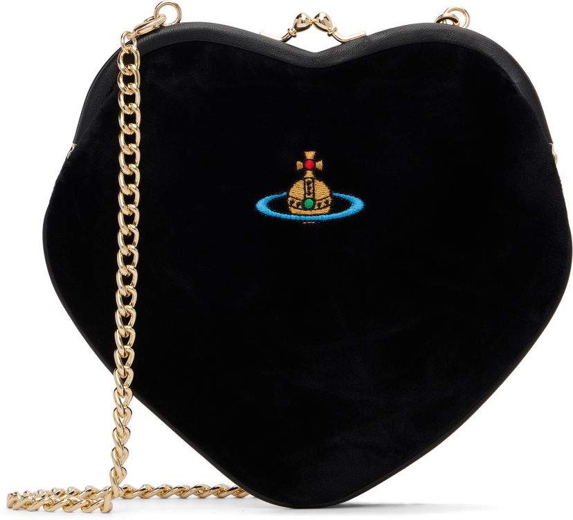 Сумочка Vivienne Westwood Vivienne Westwood Belle Heart Frame Bag чорний | 4B01000DW-W00ZL-