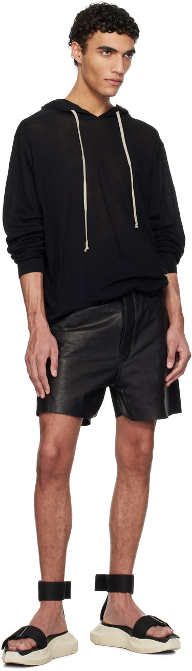 Світшоти Rick Owens Rick Owens Hollywood Unstable Cotton Hoodie чорний | RU01E5282 UC, 3