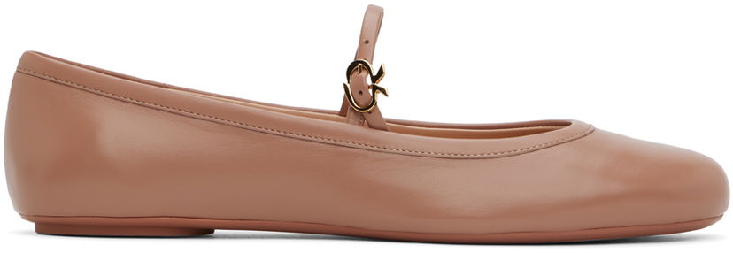 Кросівки та взуття Gianvito Rossi Carla Ballerina Flats бежевий | G22223.05GOM.NAP