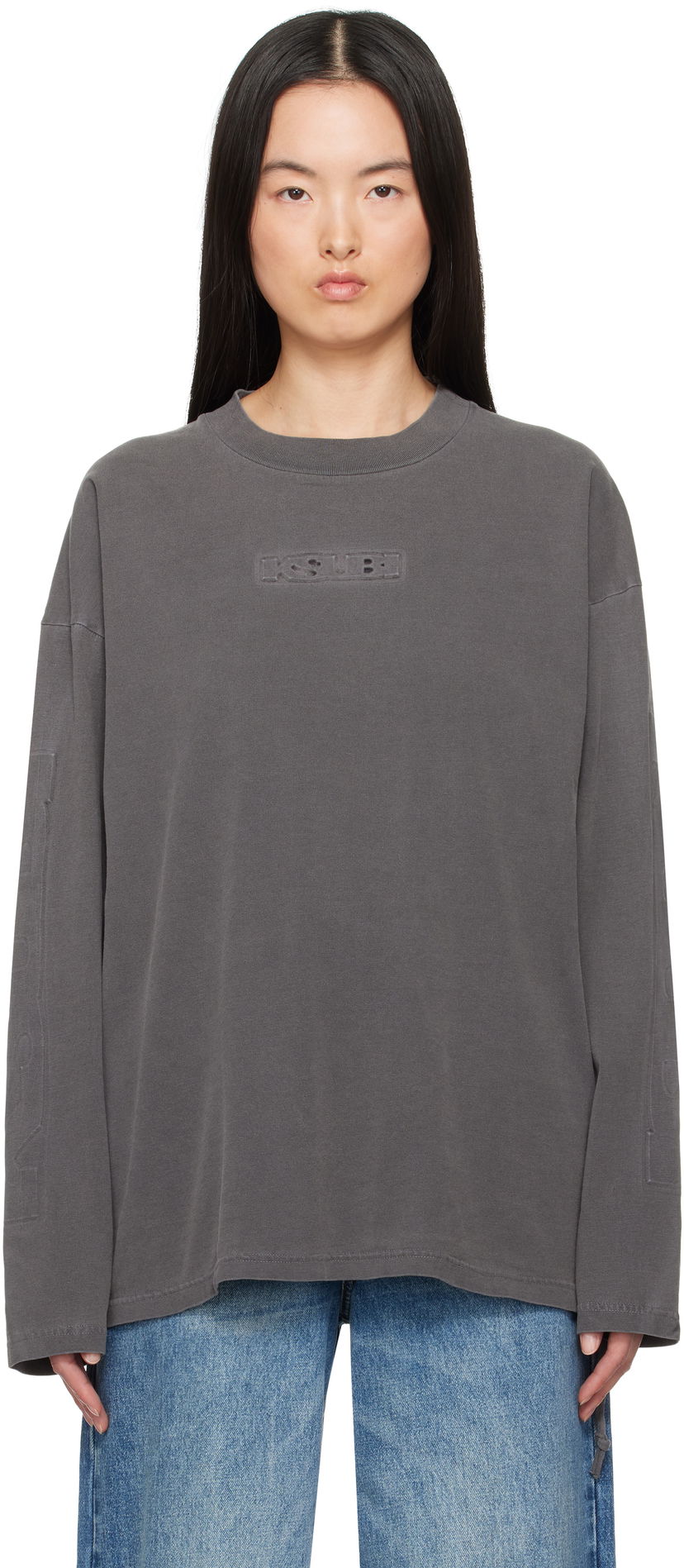 Футболка Ksubi Ksubi Sott Boyfriend Long Sleeve T-Shirt Сірий | WSP25TE010