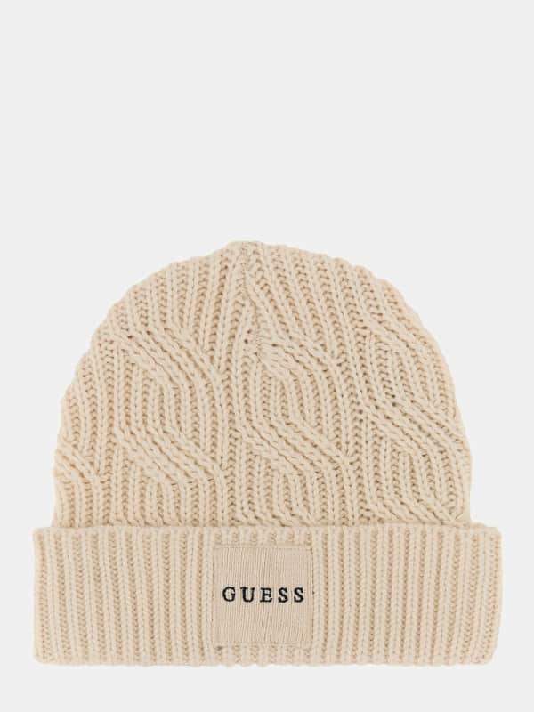 Шапка GUESS Wool Blend Beanie бежевий | M4BZ10Z3HD1, 0