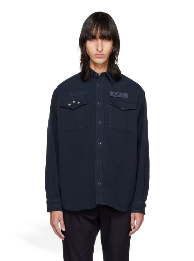 Сорочка A.P.C. Mainline темно-синій | COFCI-M02778
