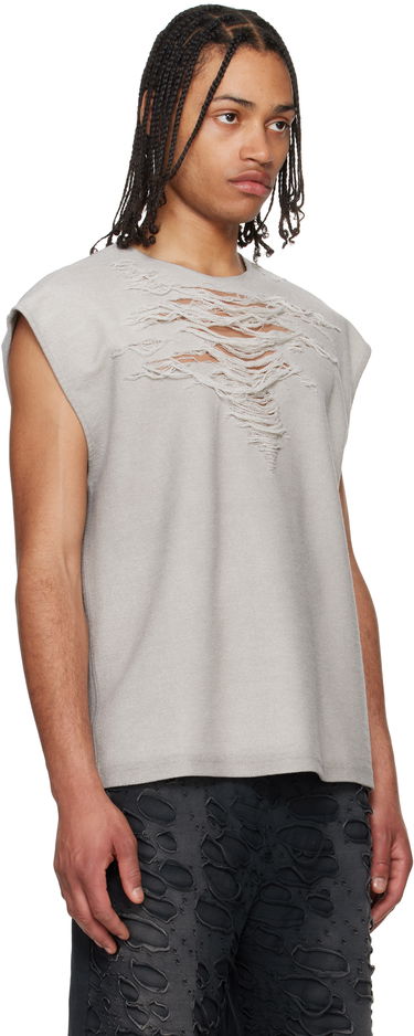 Безрукавка Diesel Diesel S-Rub-SL Distressed Tank Top Сірий | A19115-0PLAI-97C, 1